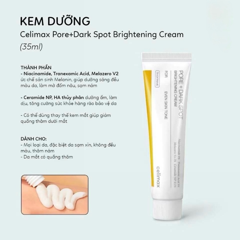 Celimax Pore + Dark Spot Brightening Cream 35ml K-beauty